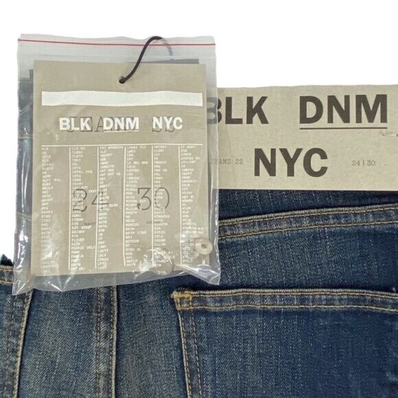 NEW BLK DNM NYC Sutter Blue Low Rise Skinny Jeans NWT - Size 24 - Picture 4 of 5